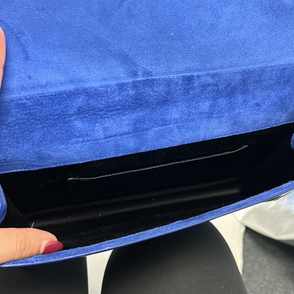 YSL Belle de Jour blue patent clutch - Picture 5 of 9